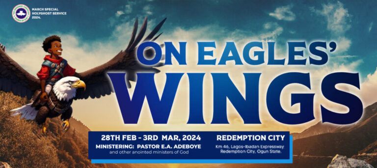 on eagles wings