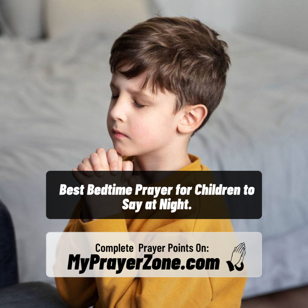 Bedtime Prayers to Say for Children